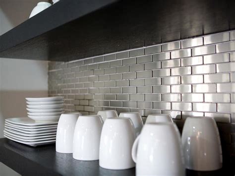 Metal Tiles and Mosaics for Kitchen Backsplash 